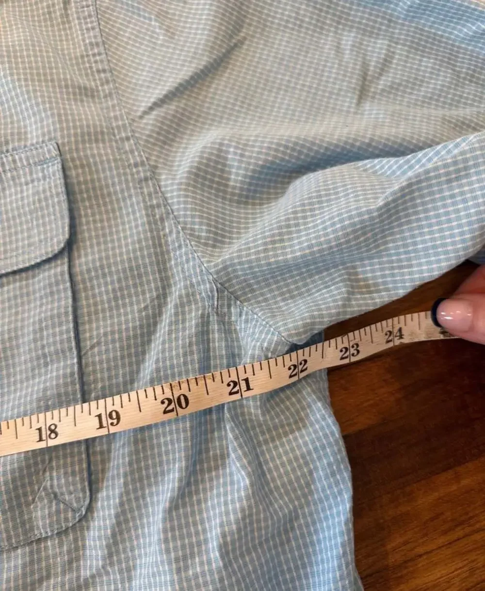 Field & Stream Men's Button Up Fishing Shirt Short Sleeve Large (v1)